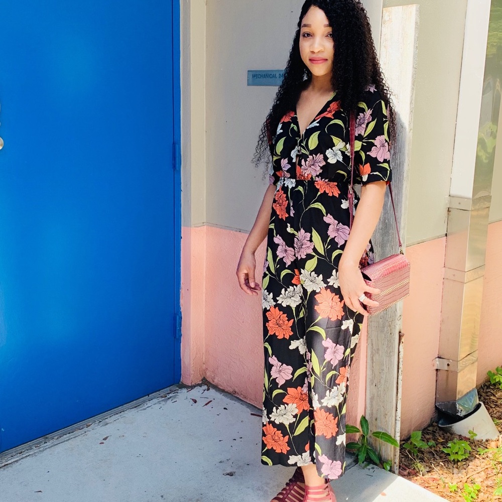 Floral jumpsuit